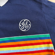 J- Vintage General Electric Embroidered Logo Made In USA Short Sleeve Polo Shirt - L (fits M)