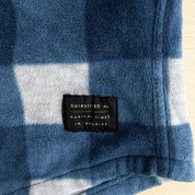 Quicksilver Plaid Button Down Polar Fleece Shirt - L