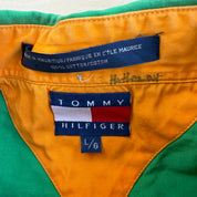 J- Vintage Tommy Hilfiger Embroidered Crest Green Button Down Shirt - L