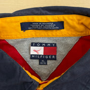J- Vintage Tommy Hilfiger Athletics Embroidered Logo Button Down Shirt - XL
