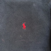 Vintage Polo RL Embroidered Logo Black Quarter Zip Sweater - L