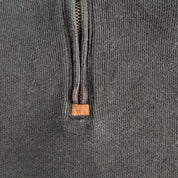 Vintage Polo RL Embroidered Logo Black Quarter Zip Sweater - L
