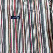 J- Vintage Chaps Ralph Lauren Striped Pocket Button Down Shirt - L