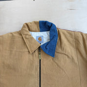 J- Carhartt Reworked Navy/Brown/Black Collared Jacket - L