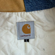 J- Carhartt Reworked Navy/Brown/Black Collared Jacket - L