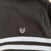 Vintage Chaps RL Embroidered Logo Brown Quarter Zip Sweater - M