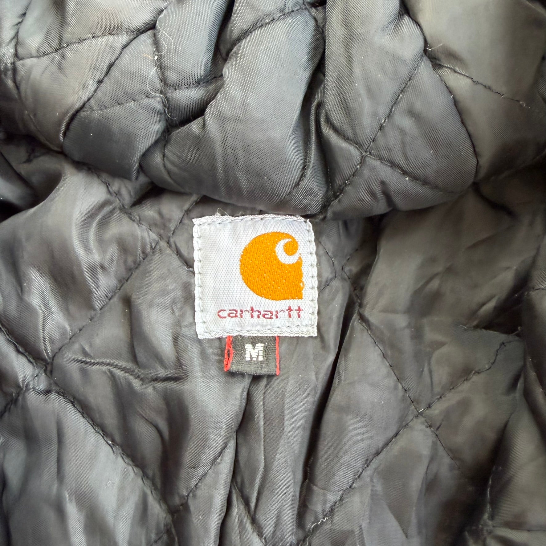 J- Carhartt Reworked Brown/Navy Hooded Jacket - M