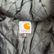 J- Carhartt Reworked Brown/Navy Hooded Jacket - M