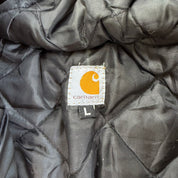 J- Carhartt Reworked Brown/Olive Green Hooded Jacket - L