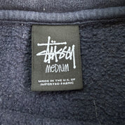 J- Vintage Stussy Chenille Embroidered Text Crewneck - M