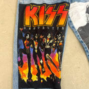 F- HOM Kiss/Tupac Wrangler Reworked Custom Jeans