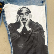 F- HOM Kiss/Tupac Wrangler Reworked Custom Jeans