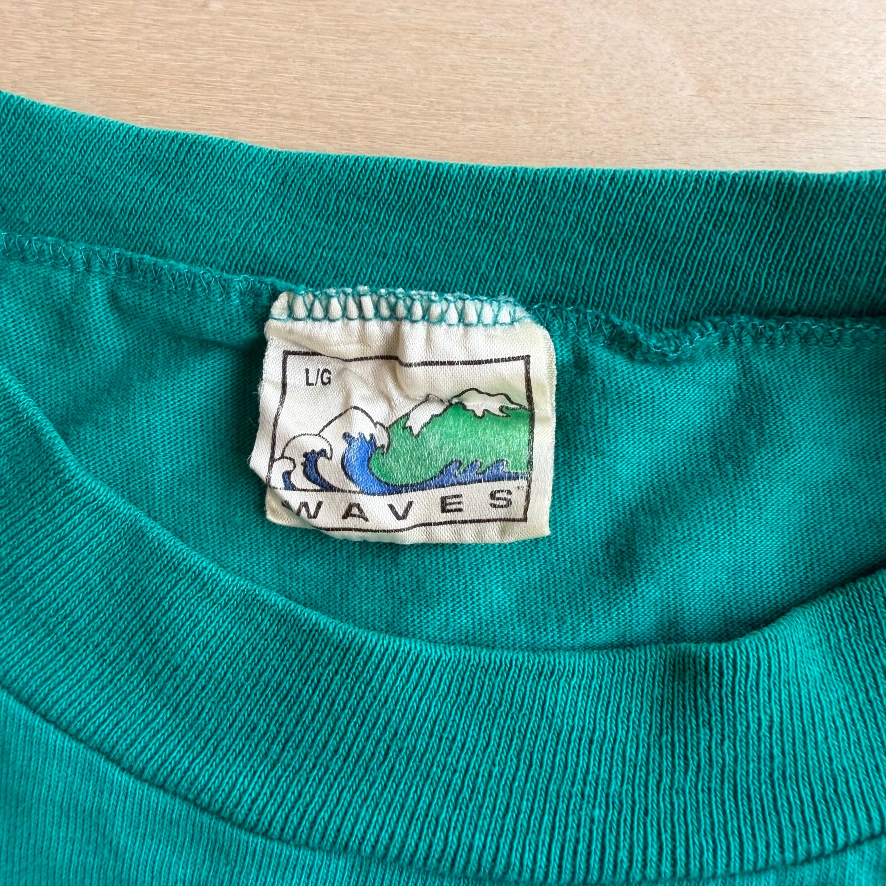 J- Vintage '89 Saskatchewan Roughriders CFL Grey Cup Champions Single Stitch Tee - L