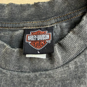 J- Vintage '01 Harley Davidson Dartmouth Nova Scotia Graphic Tee - L