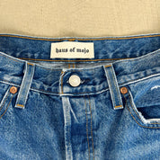 F- HOM Nirvana Levi's 501 Reworked Custom Jeans
