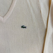 Vintage 90s  Lacoste Embroidered Logo Made In USA Orlon Acrylic Sweater - M