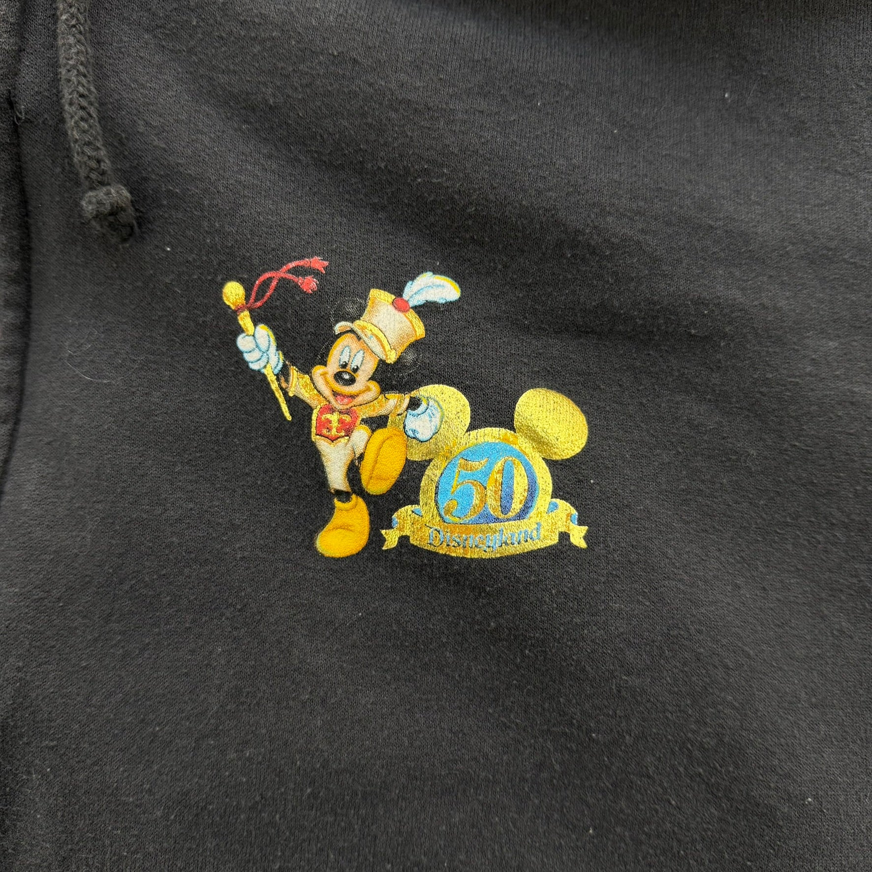 J- Vintage Disney Disneyland 50th Anniversary Zip Up Hoodie - 2XL