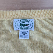 Vintage 90s  Lacoste Embroidered Logo Made In USA Orlon Acrylic Sweater - M