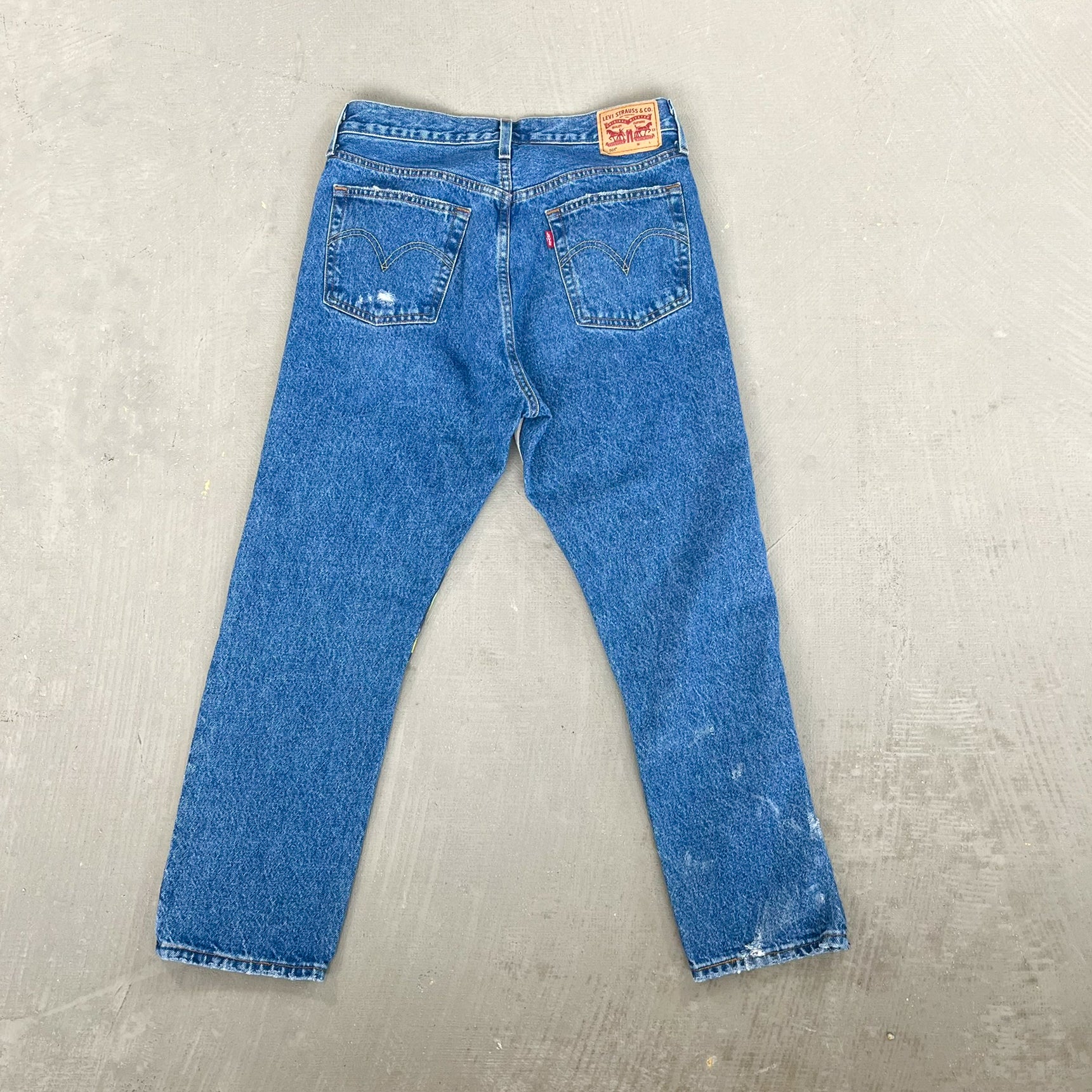 F- HOM Nirvana Levi's 501 Reworked Custom Jeans