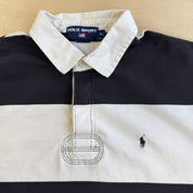 Vintage Polo Sport RL Embroidered Logo Short Sleeve Rugby Shirt - XL