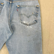 F- HOM Metallica/Tupac Levi's 550 Reworked Custom Jeans