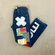 F- HOM PEACE Levi's 501 Reworked Custom Jeans