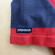 J- Vintage Barbarian Rugbywear Red Short Sleeve Rugby Shirt - M