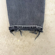 F- HOM Plaid Pink/White Back Pocket Levi's 501 90s Reworked Custom Jeans