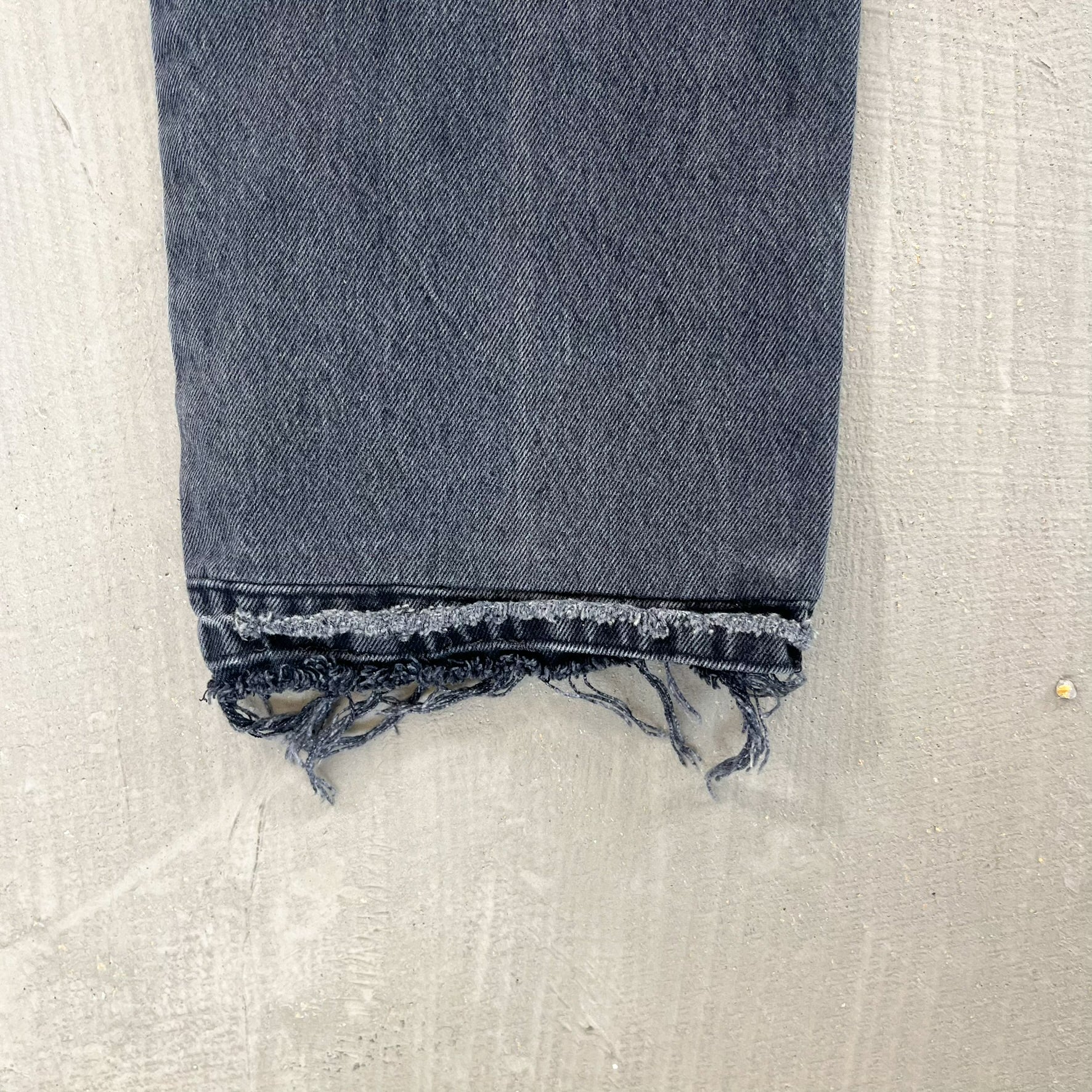 F- HOM Plaid Pink/White Back Pocket Levi's 501 90s Reworked Custom Jeans