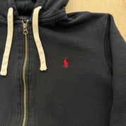J- Vintage Polo Ralph Lauren Zip Up Hoodie - 2XL