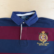 Vintage Polo RL Embroidered Equestrian Crest Long Sleeve Rugby Shirt - XL