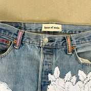 F- HOM PEACE Levi's 501 Reworked Custom Jeans