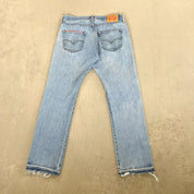 F- HOM PEACE Levi's 501 Reworked Custom Jeans
