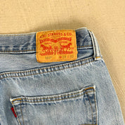 F- HOM PEACE Levi's 501 Reworked Custom Jeans