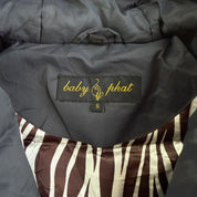 Vintage Baby Phat Embroidered Logo & Text Puffer Jacket - S