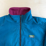 Vintage LL Bean Made In USA Polar Fleece Lined Zip Up Jacket - M