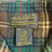 Vintage Eddie Bauer Wool Lined Zip Up Mountain Park Jacket - L