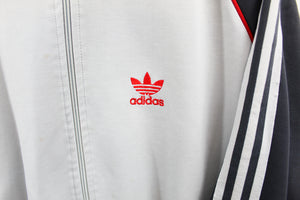 Z- Vintage 80s Adidas Track Jacket Grey/Dark Grey