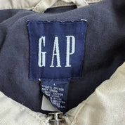 Vintage Gap Beige Zip Up Harrington Jacket - L