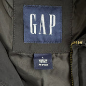 Vintage Gap Black Nylon Zip Up Harrington Jacket - L