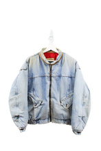 Load image into Gallery viewer, Z- Vintage Levi’s Silver tab Zip Up Denim Bomber Jacket
