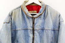 Load image into Gallery viewer, Z- Vintage Levi’s Silver tab Zip Up Denim Bomber Jacket
