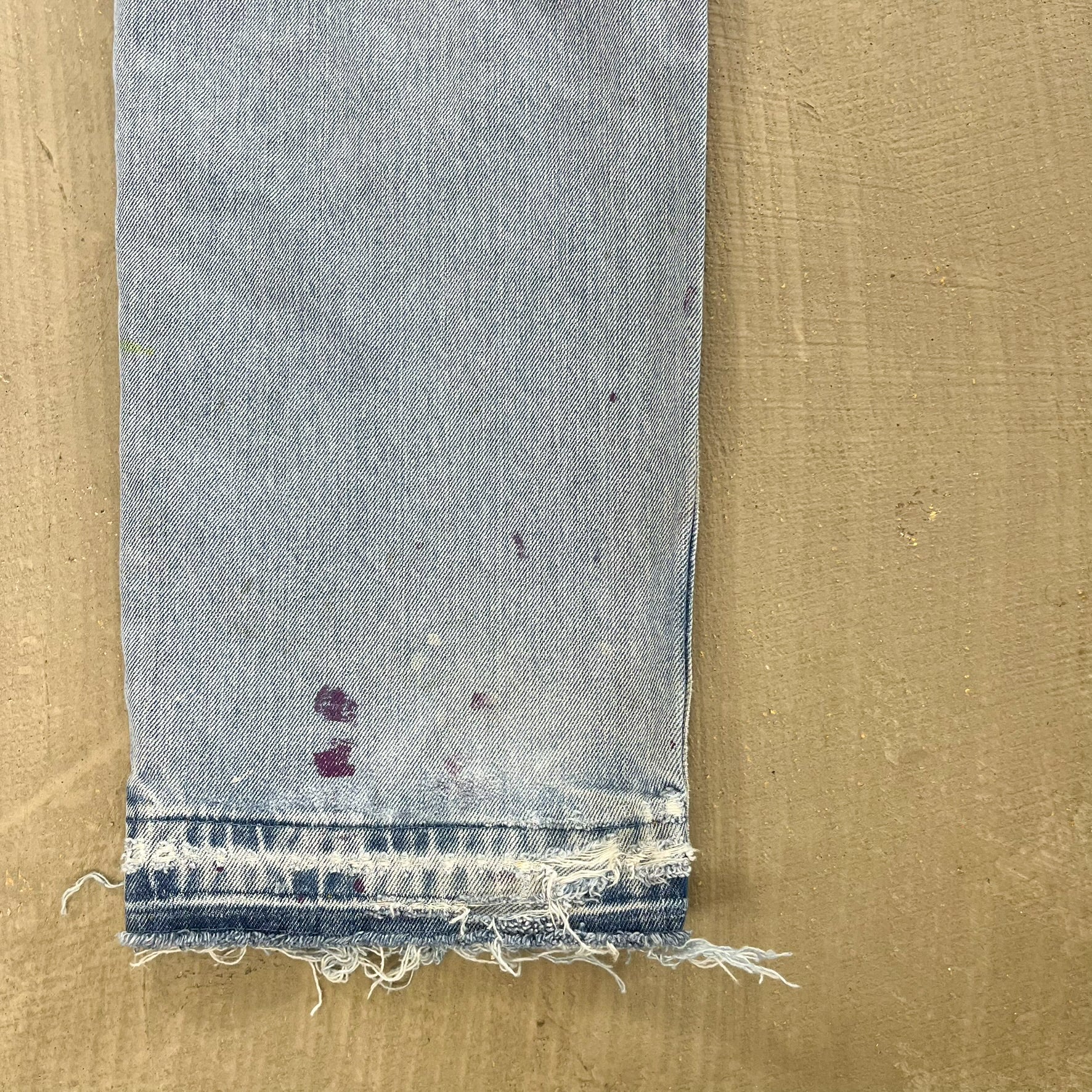 F- HOM Flower Patches Levi's 550 Reworked Custom Jeans