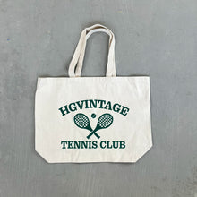 Load image into Gallery viewer, E- HG Vintage Tennis Club Tote Bag
