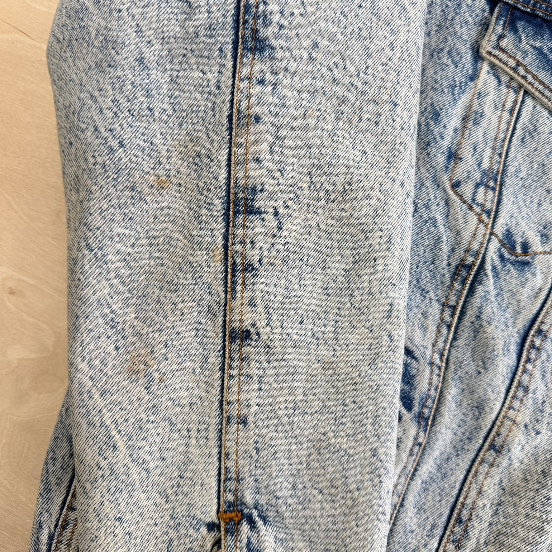 Vintage 90s Dry Goods Sugatuck Sherpa Lined Denim Trucker Jacket - L