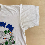 J- Vintage '89 Fair Haven, Ma. Landmarks Graphic Made In USA Single Stitch Tee - L