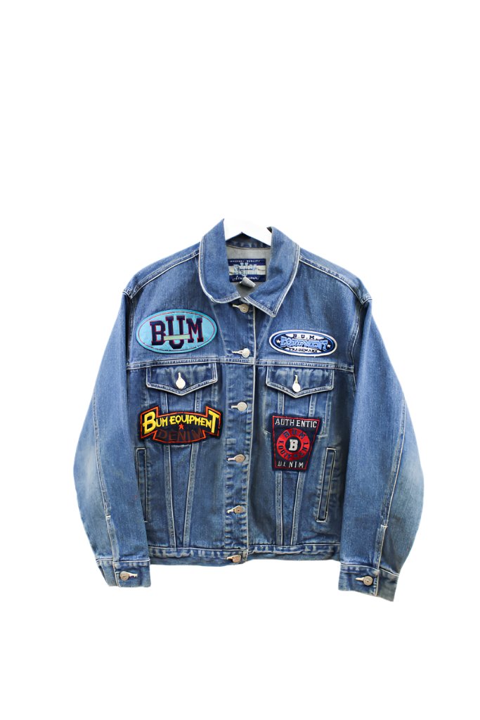 Z- Vintage B.U.M Equipment Patches Denim Jacket