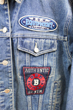 Load image into Gallery viewer, Z- Vintage B.U.M Equipment Patches Denim Jacket
