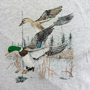 J- Vintage Mallard Duck Graphic Made In USA Single Stitch Tee - L