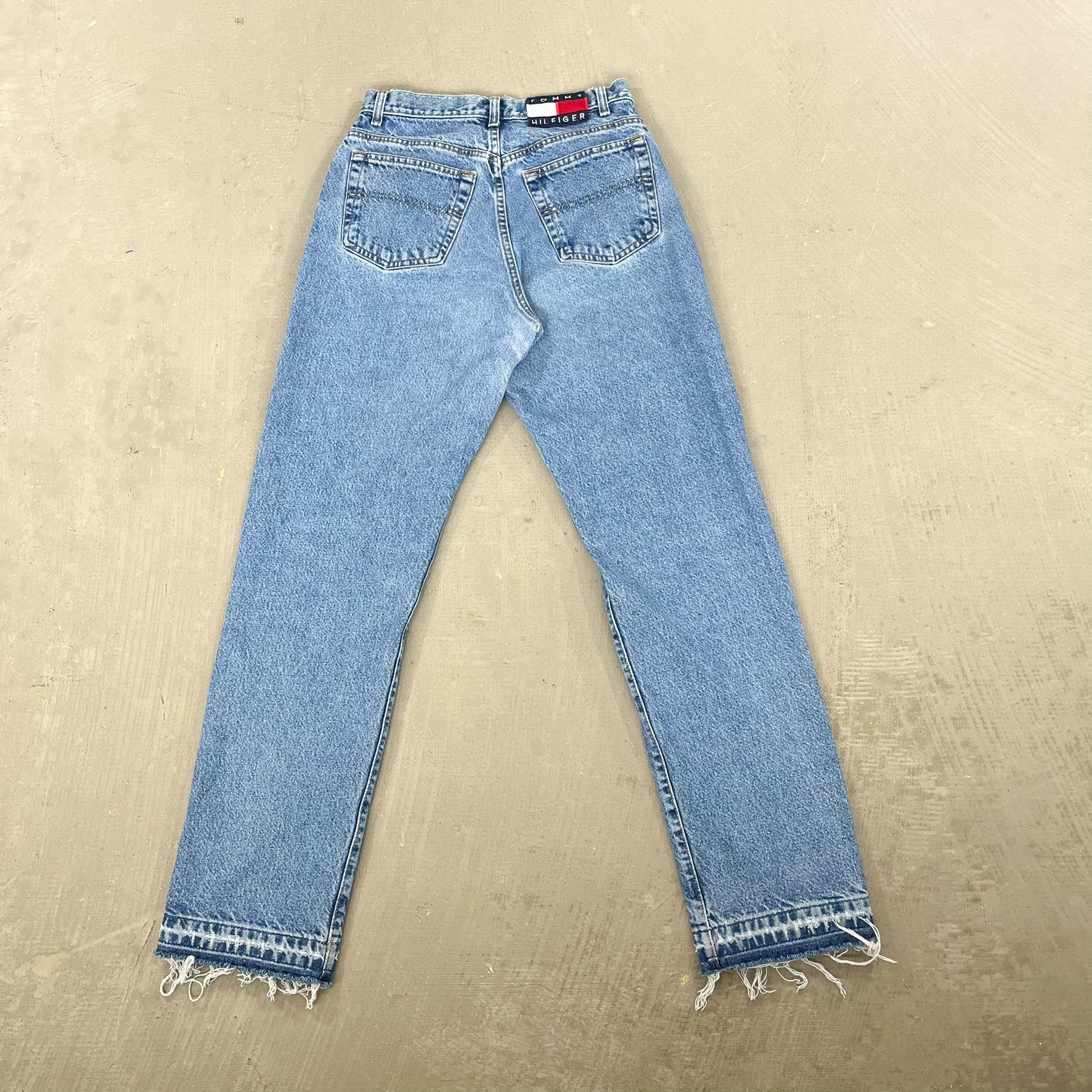 F- HOM Polka Dot LOVE Tommy Hilfiger Reworked Custom Jeans